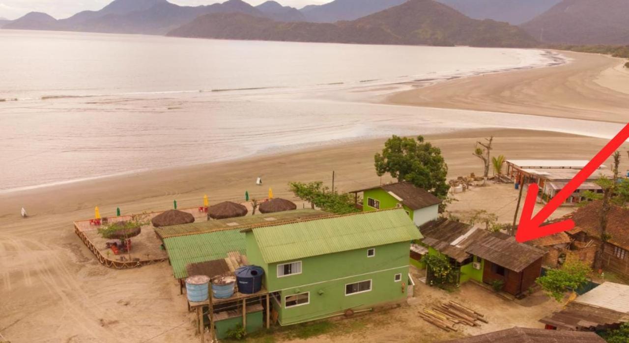 827 Chale Pe Na Areia, Completo Na Praia Do Estaleiro Em Ubatuba - 1 Dormitorio, 1 Banheiro, 1 Vaga De Garagem Екстериор снимка
